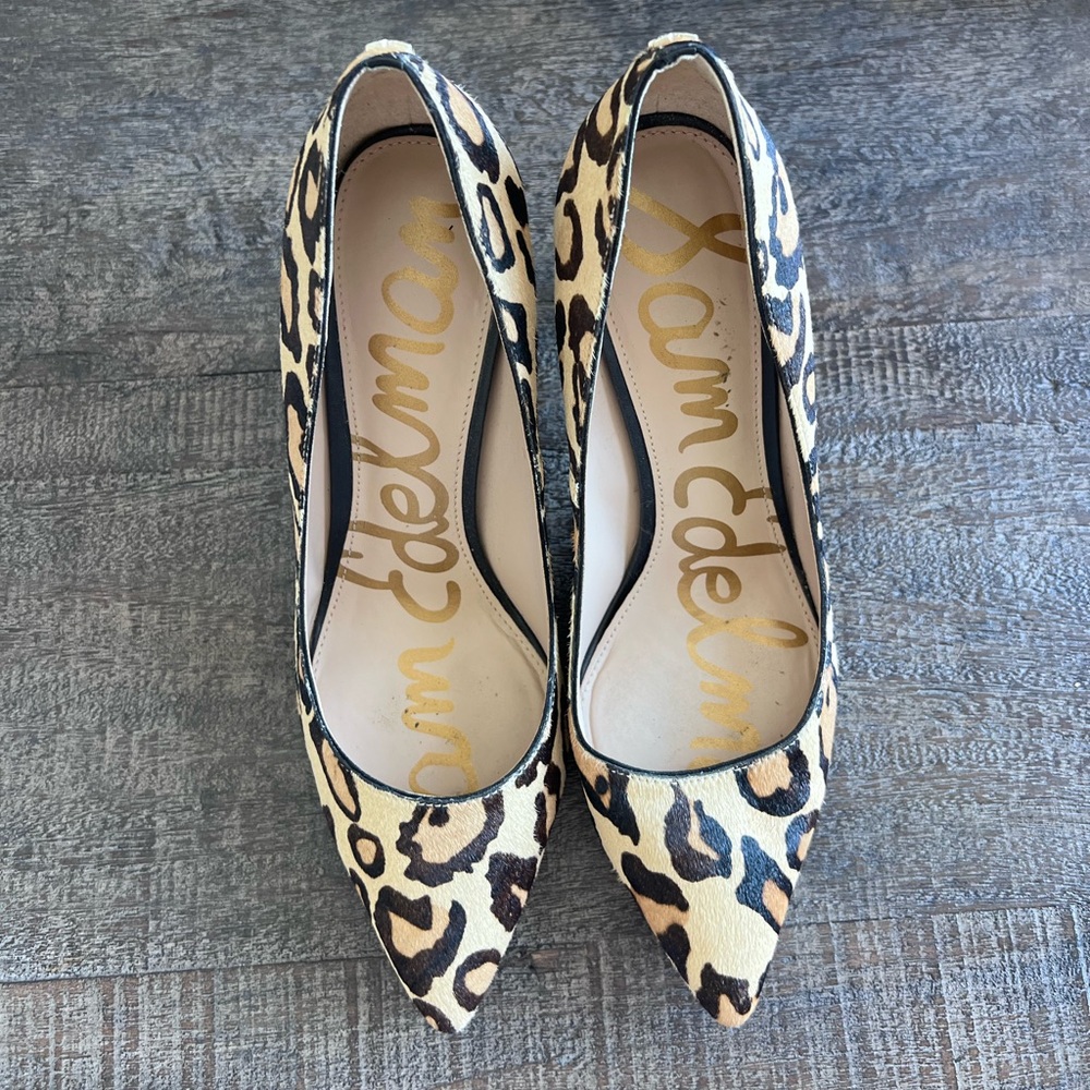 Sam Edelman Size 7 Leopard Heel